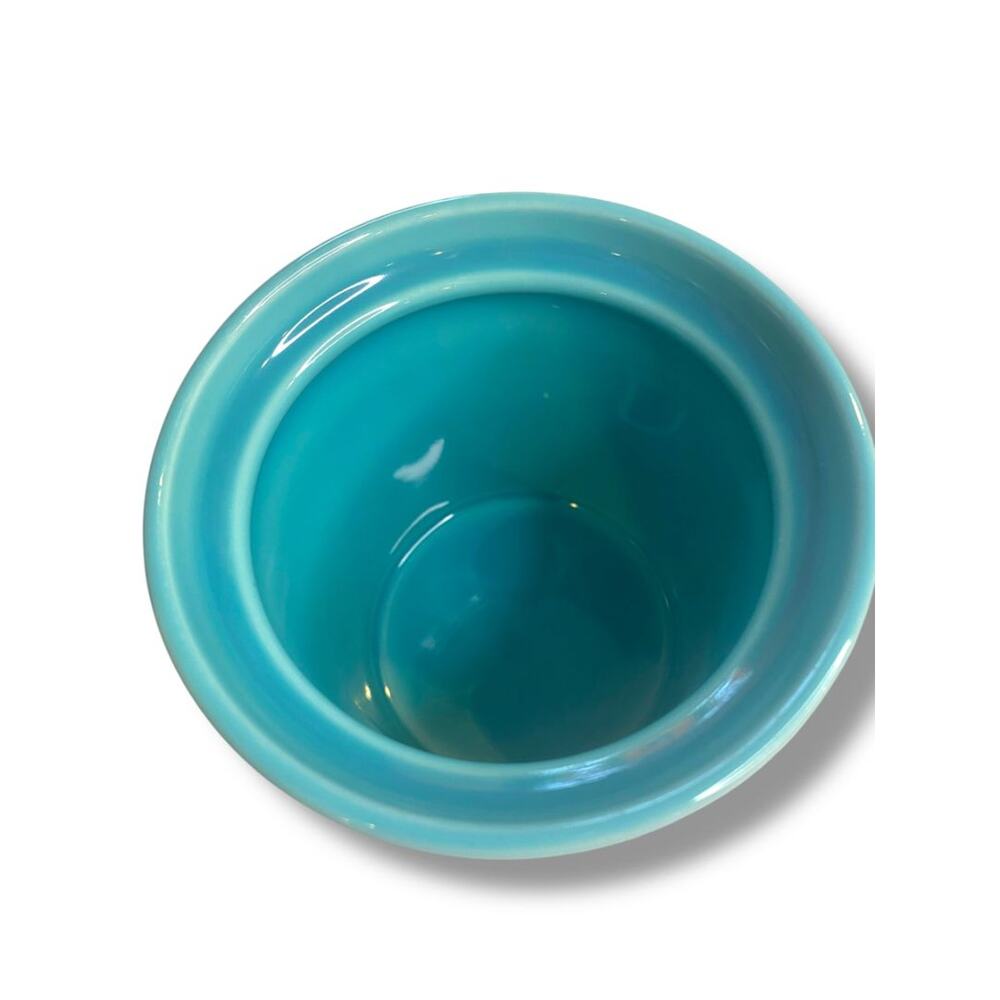 Fiesta  Small Utility Jam Jar Homer Laughlin 5.5" Turquoise - Picture 4 of 7
